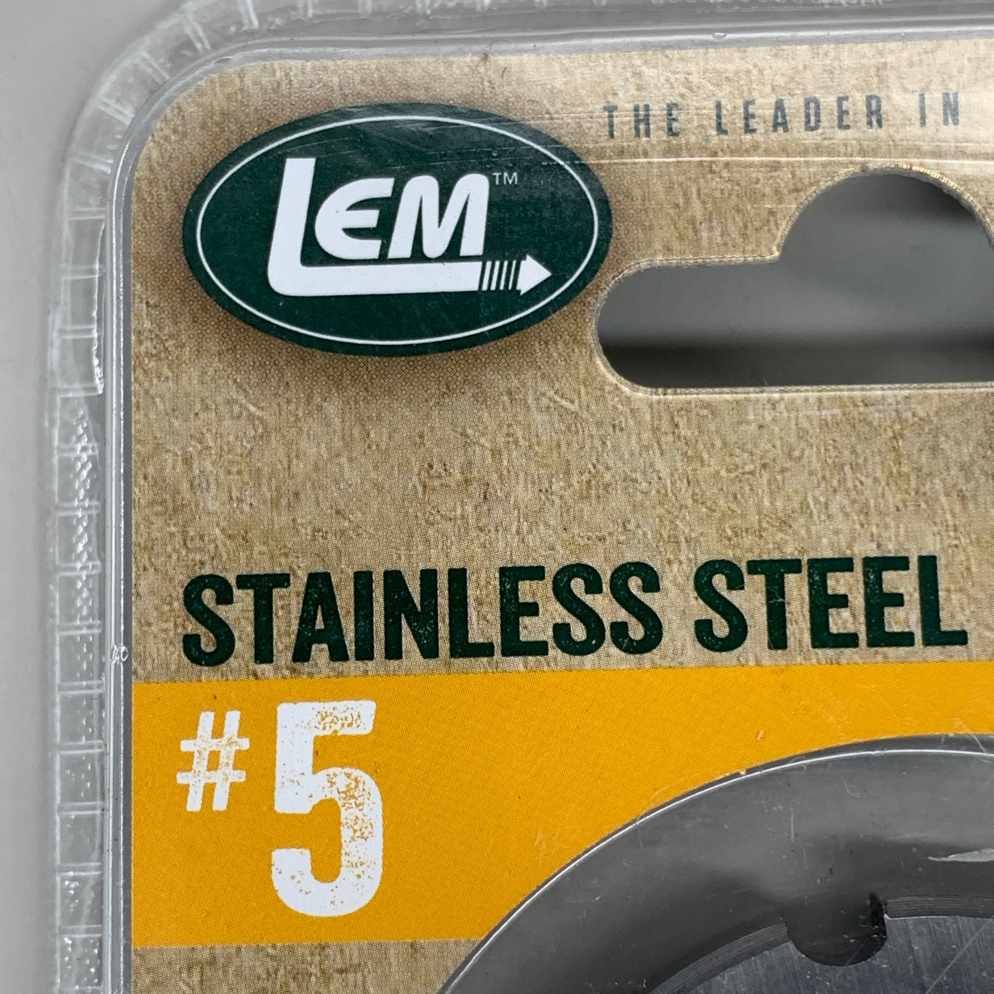 LEM Grinder Plate 10mm #5 (3/8") 2-1/8" Diameter Stainless Steel