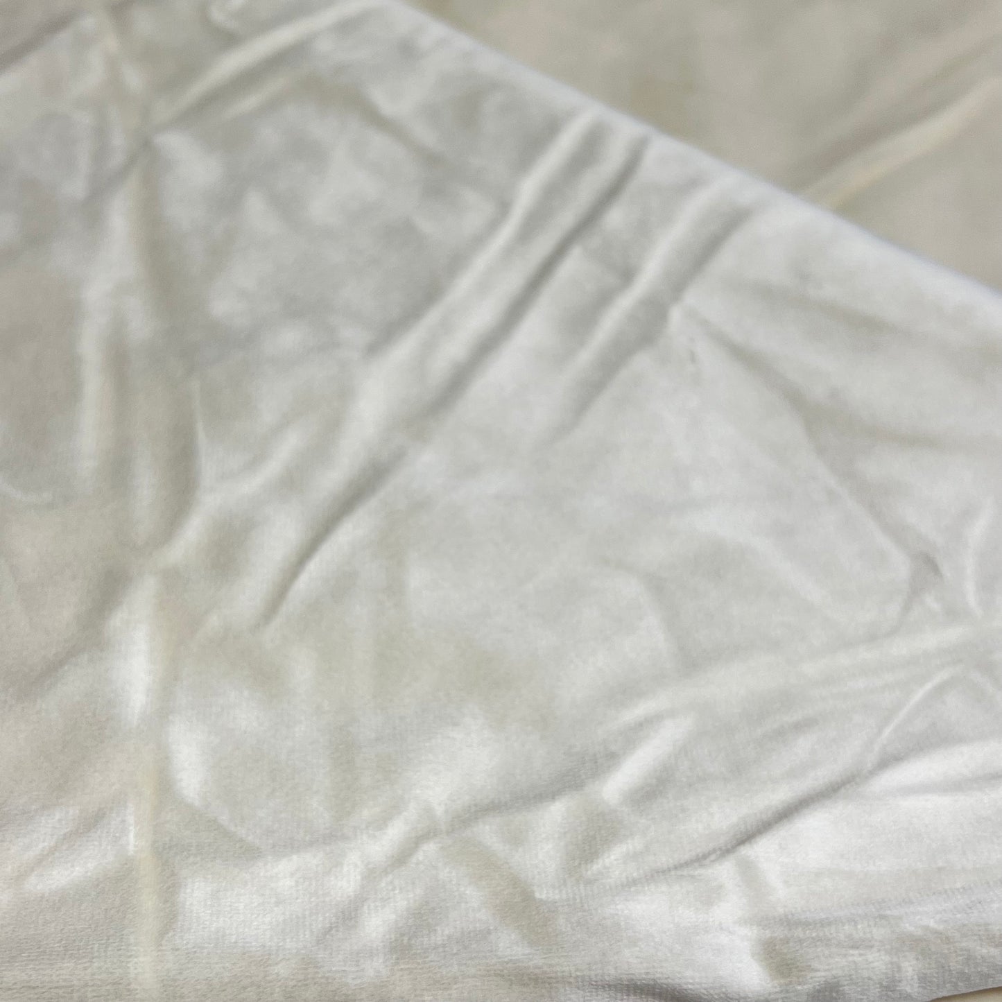 TRIBECA LIVING Venice Velvet 3 Piece Duvet Set 100% Polyester Queen White