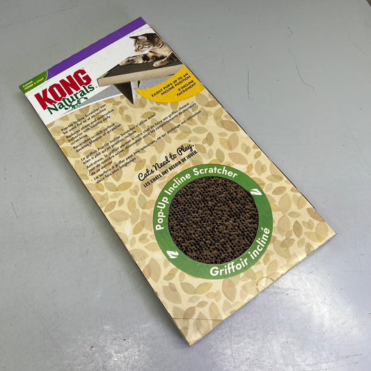 KONG (2 PACK) Naturals Pop-Up Incline Scratcher W/ Catnip 19" x 10" x 1" CS11