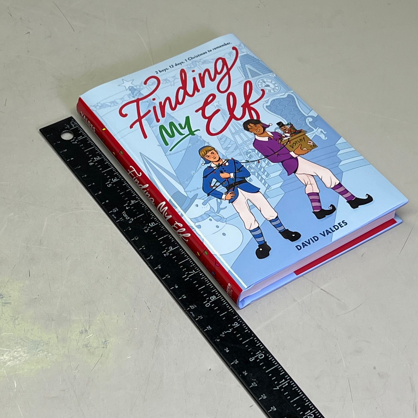 FINDING MY ELF Young Adult Fiction Christmas Hardcover Book By David Valdes
