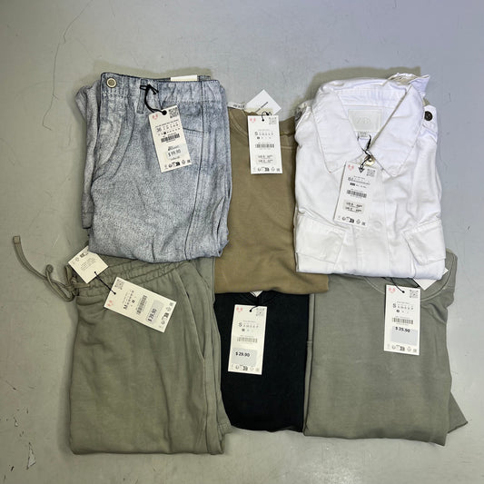 ZA@ ZARA Lot Of Assorted Clothing Sweatpants, Tops & Jacket Women's Sz XS/S/M Multicolor