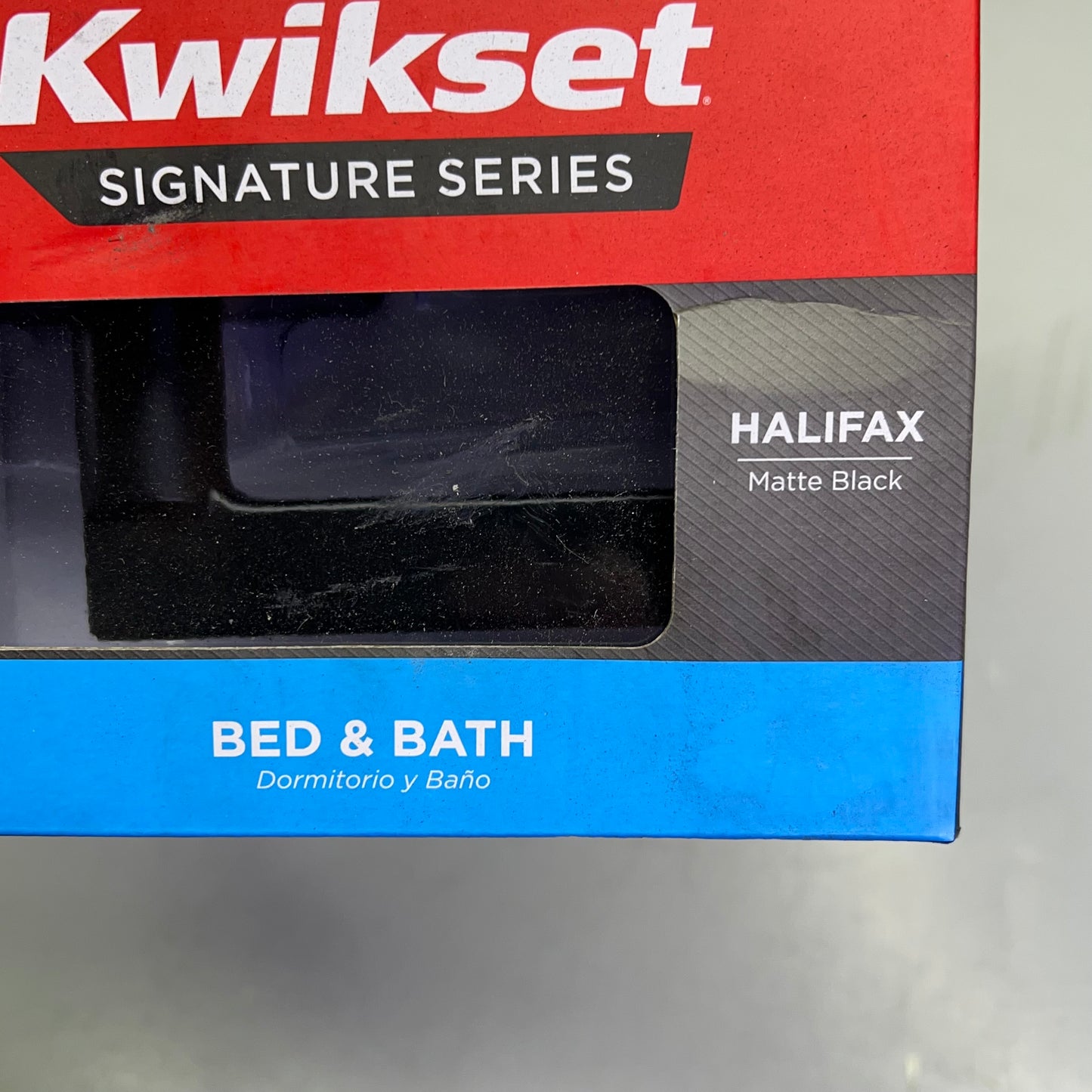 KWIKSET Halifax Privacy Lever Right Or Left Handed Matte Black 97300-949