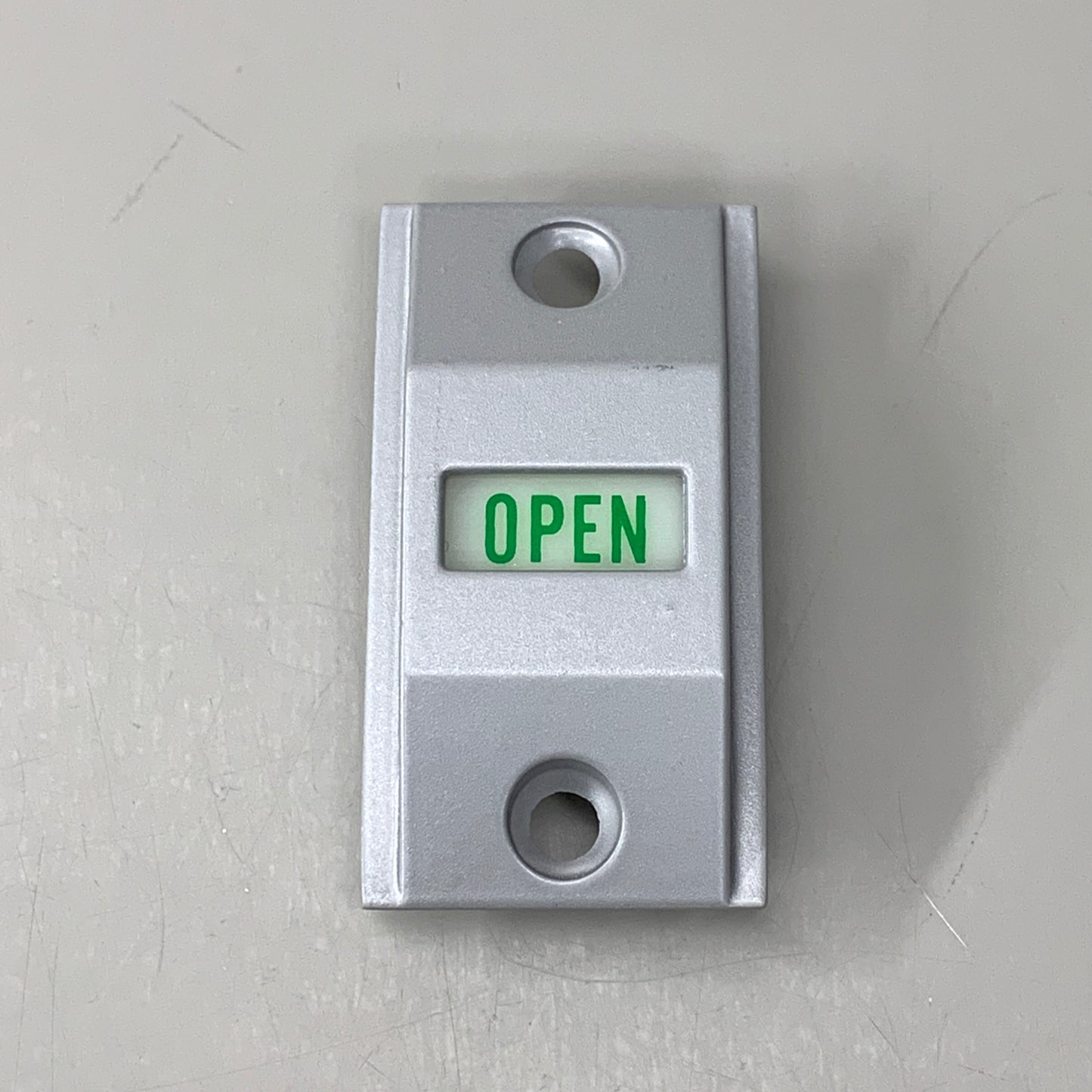 ADAMS RITE Exit Indicator for Standard 1-3/4" Door in Clear Aluminum 4089-00-130