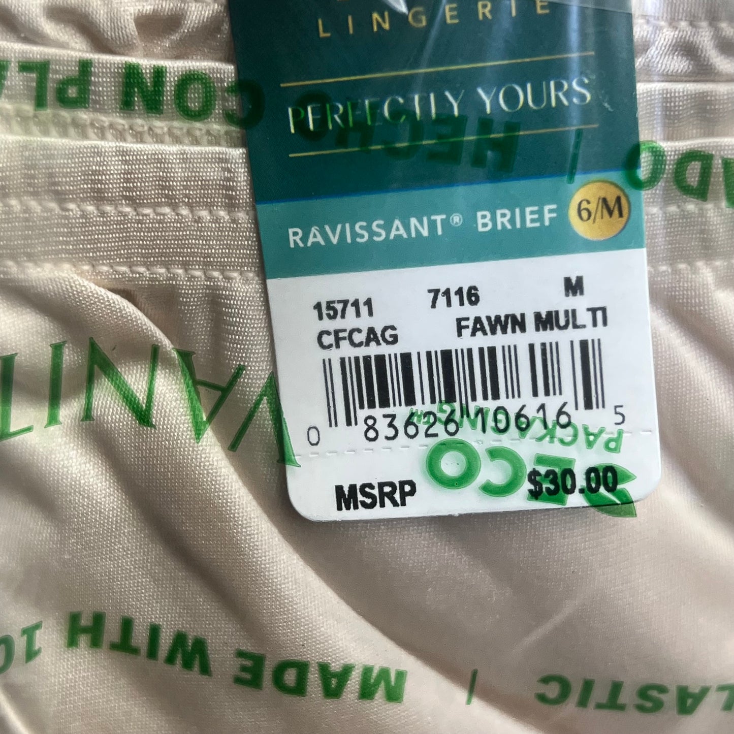 ZA@ VANITY FAIR Lot of Assorted Cotton Briefs Women's Variety of Sz Pink/Blue/Yellow/Tan