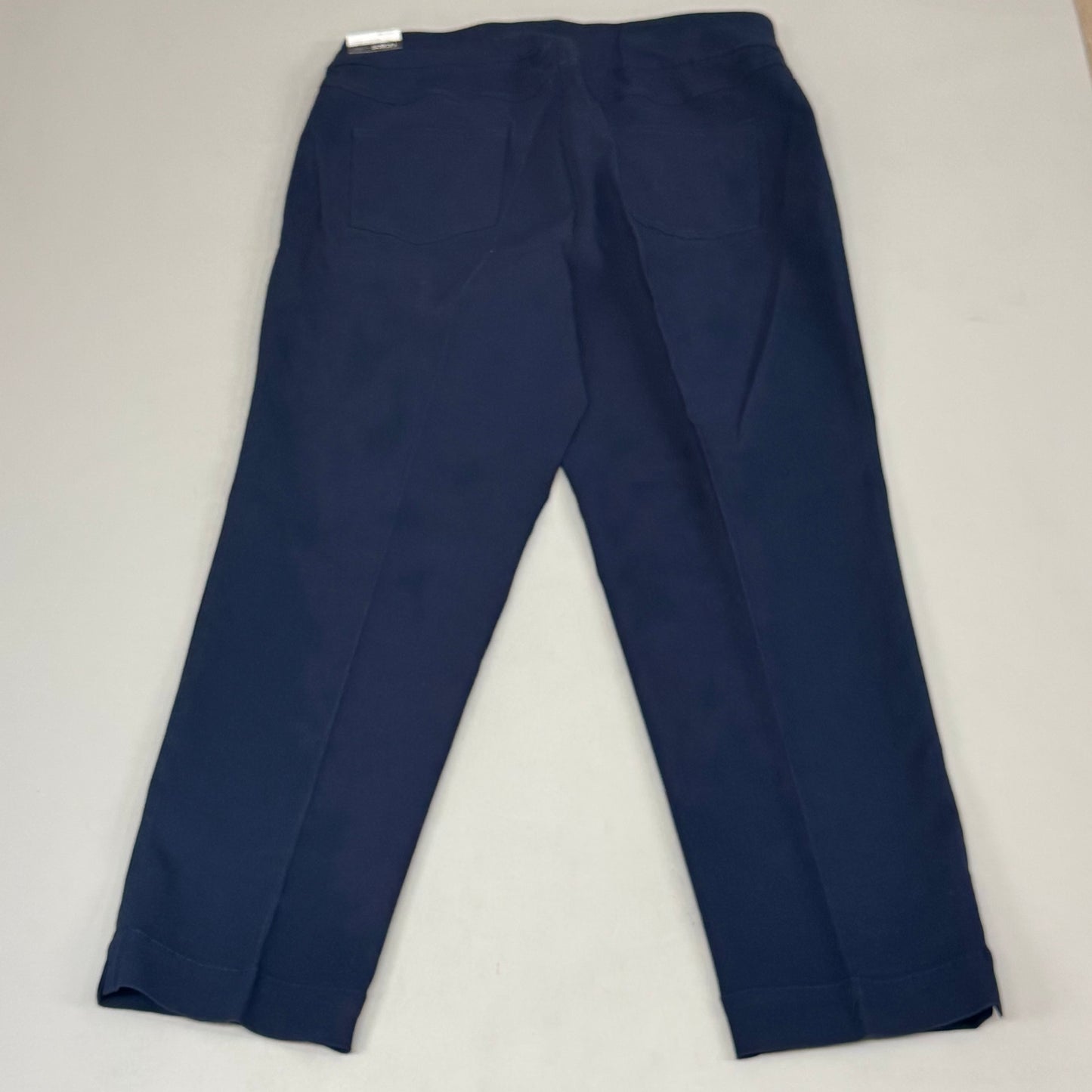 MULTIPLES Ankle Pants Petite Women's Sz 16 Midnight M48716PM