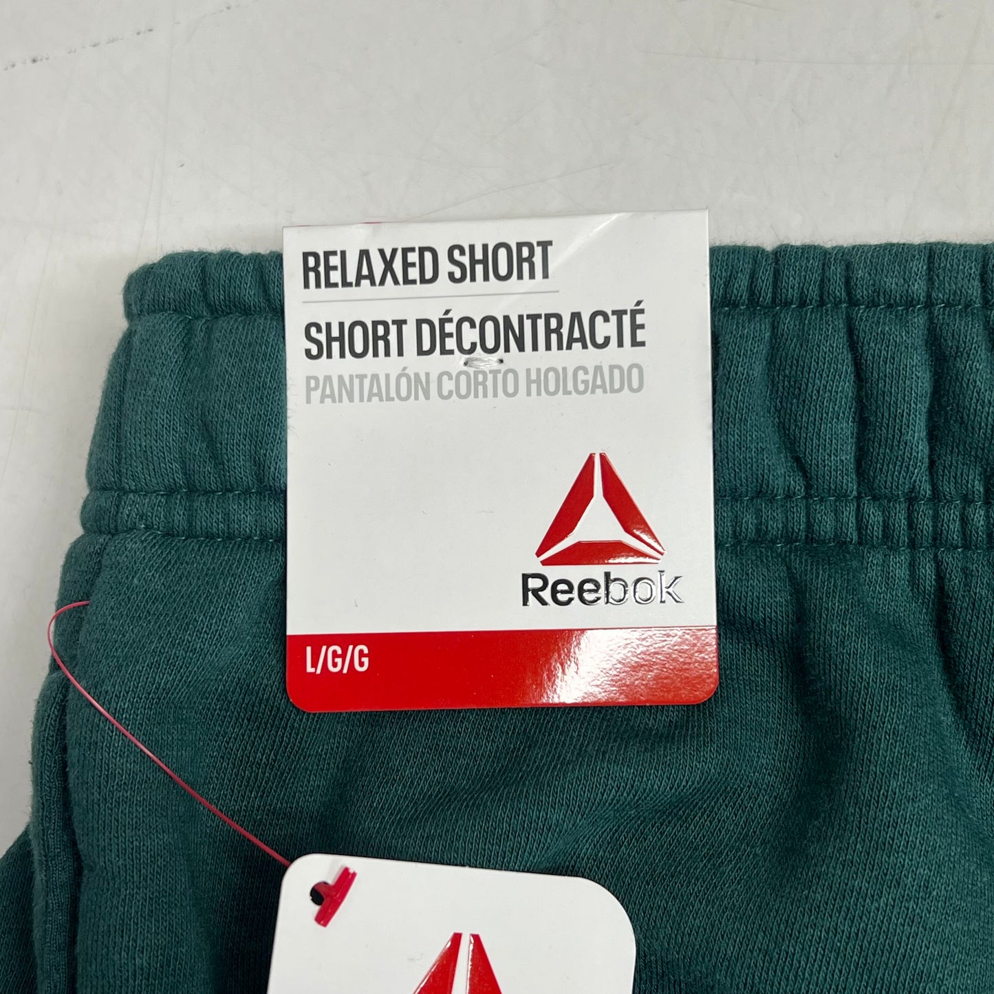ZA@ REEBOK Weekender Shorts Fleece Lined Soft Waistband Women's Sz L Sea Moss