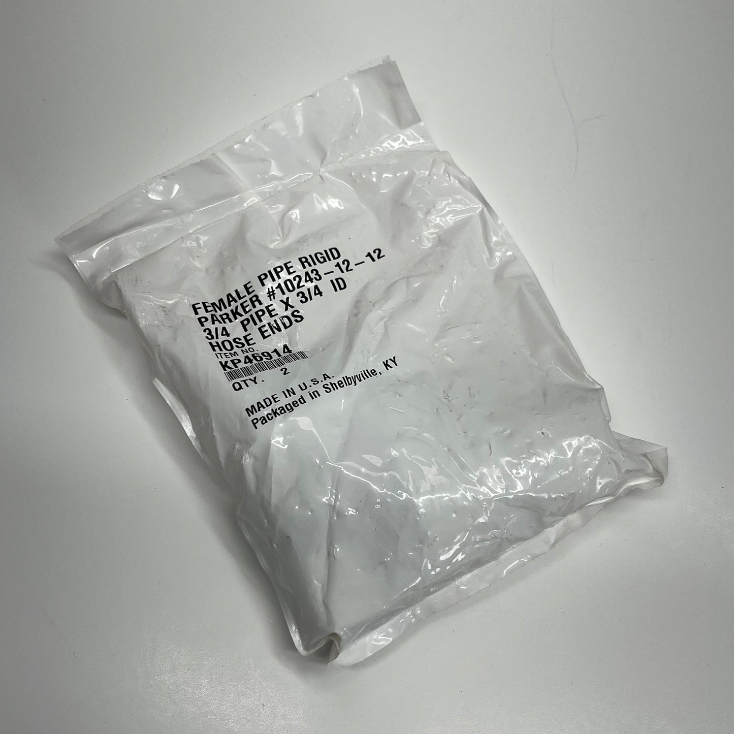 PARKER (2 PACK) Female Pipe Hydraulic Hose Fitting  3/4" Thread Size KP46914