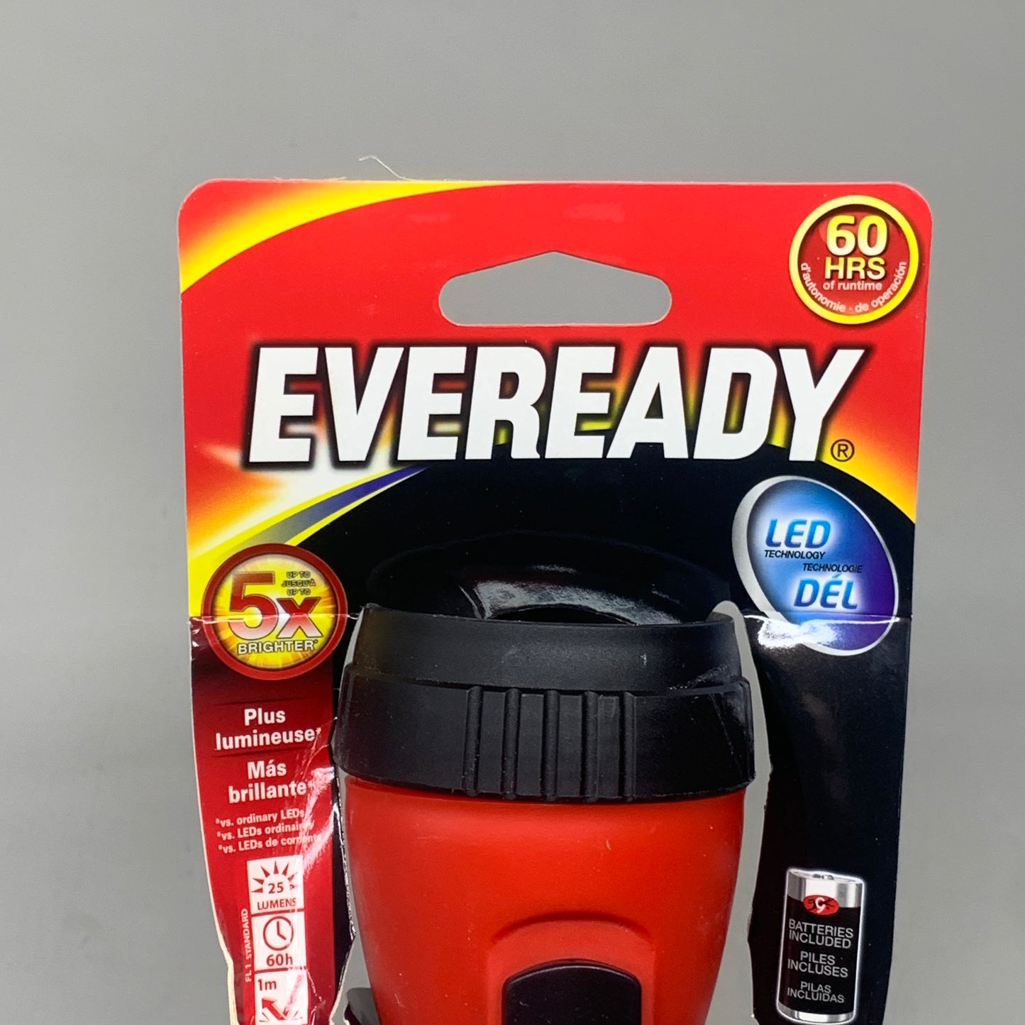 EVEREADY (4 PACK) Eveready Flashlight D Battery Carbon Zinc 9 Lumens EVEL15HS