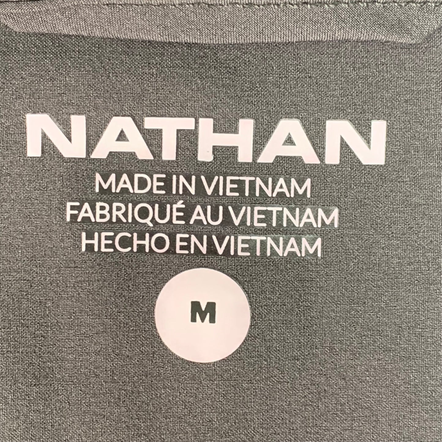 NATHAN Vamos Track Jacket Men's Sz Medium Dark Charcoal NS50320-80078-M (New)