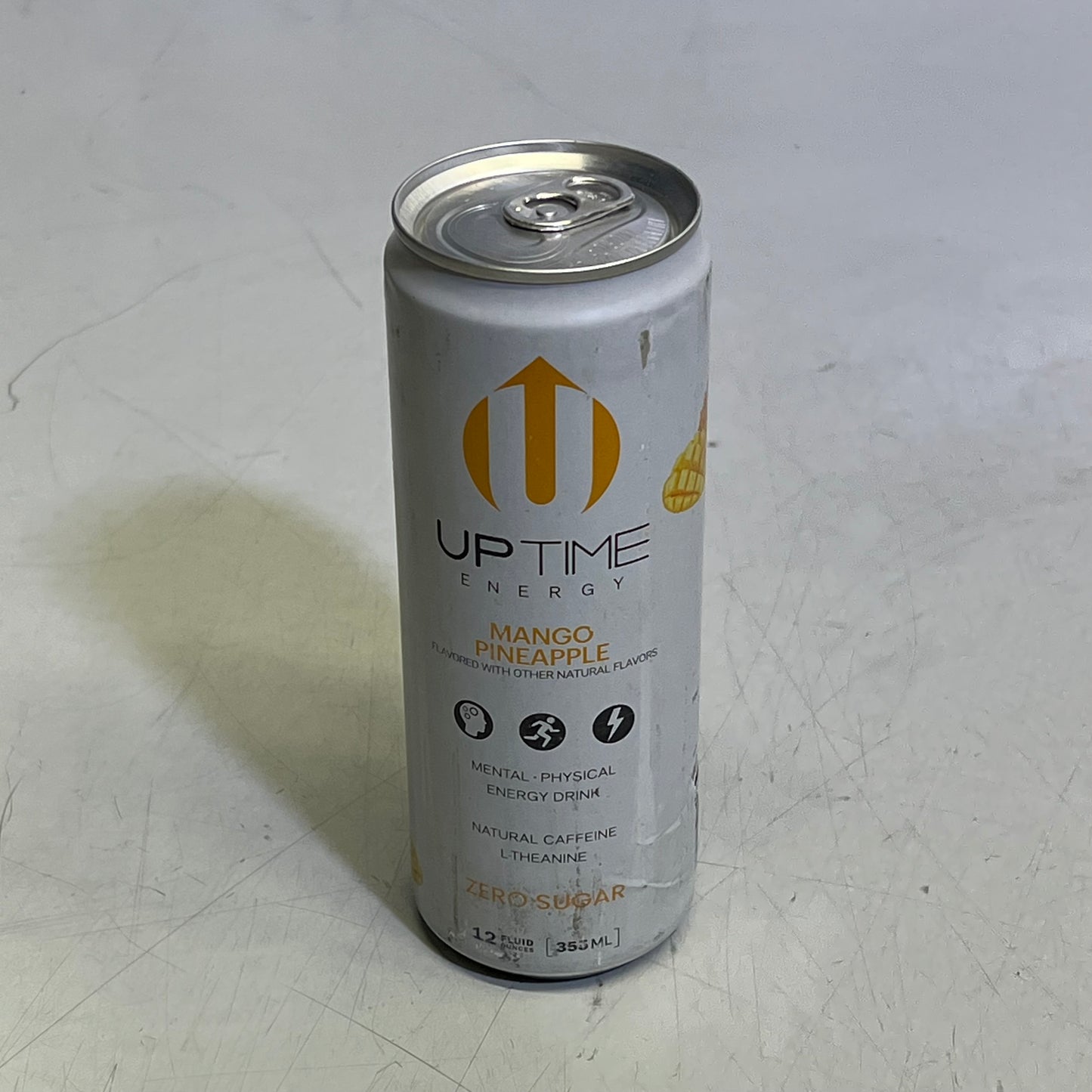 ZA@ UPTIME  (10 PACK) Zero Sugar Energy Drinks Mango Pineapple 12 fl oz