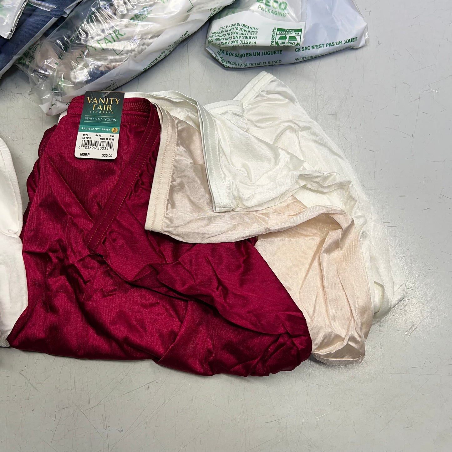 ZA@ VANITIY FAIR Lot of Assorted Underwear Cotton Briefs Women's Variety Sz Multicolor