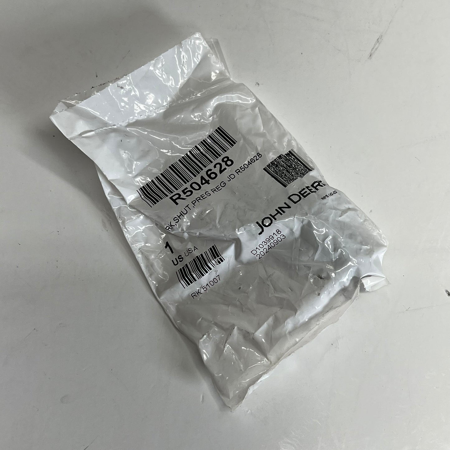 JOHN DEERE Genuine Oem Pressure Relief Valve For Safe Hydraulic  R504628