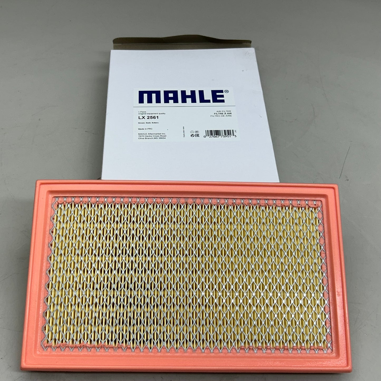 MAHLE Air Filter-Turbo Replacement Part For Nissan LX2561