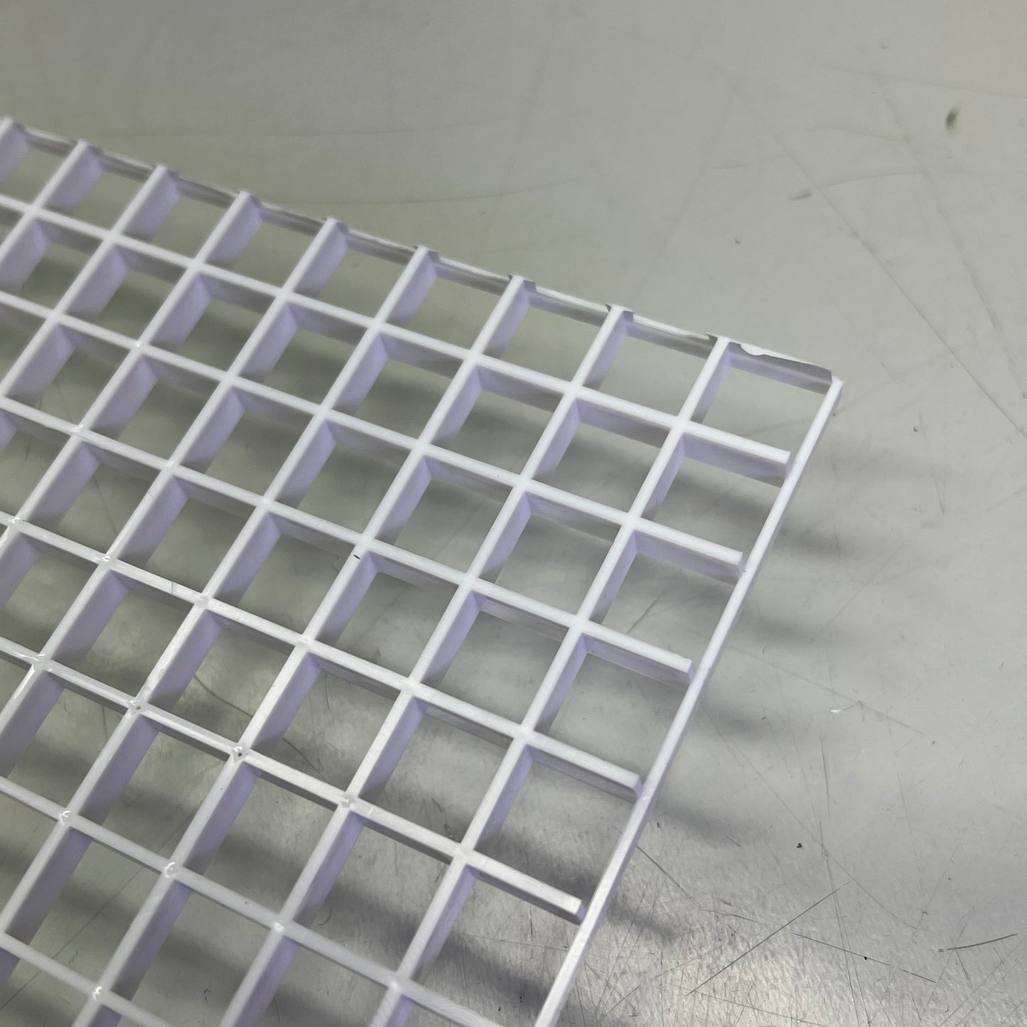 PLATICADE (5 PACK) Plastic Eggcrate Louver 1/2”x1/2"x3/8” White TC-24-2448-5PK