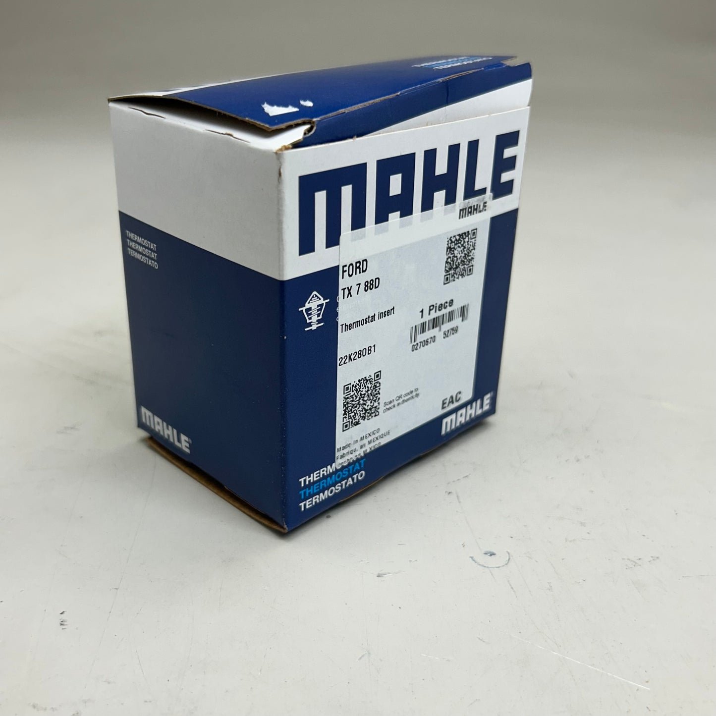 MAHLE Engine Coolant Thermostat Replacement Part For Ford & Mazda TX788D