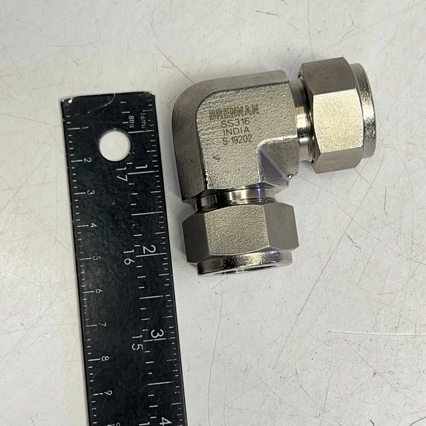 BRENNAN  Instrumentation Fitting 3/4" 12 x 12 90° Elbow Stainless Steel N2500-12-12-SS