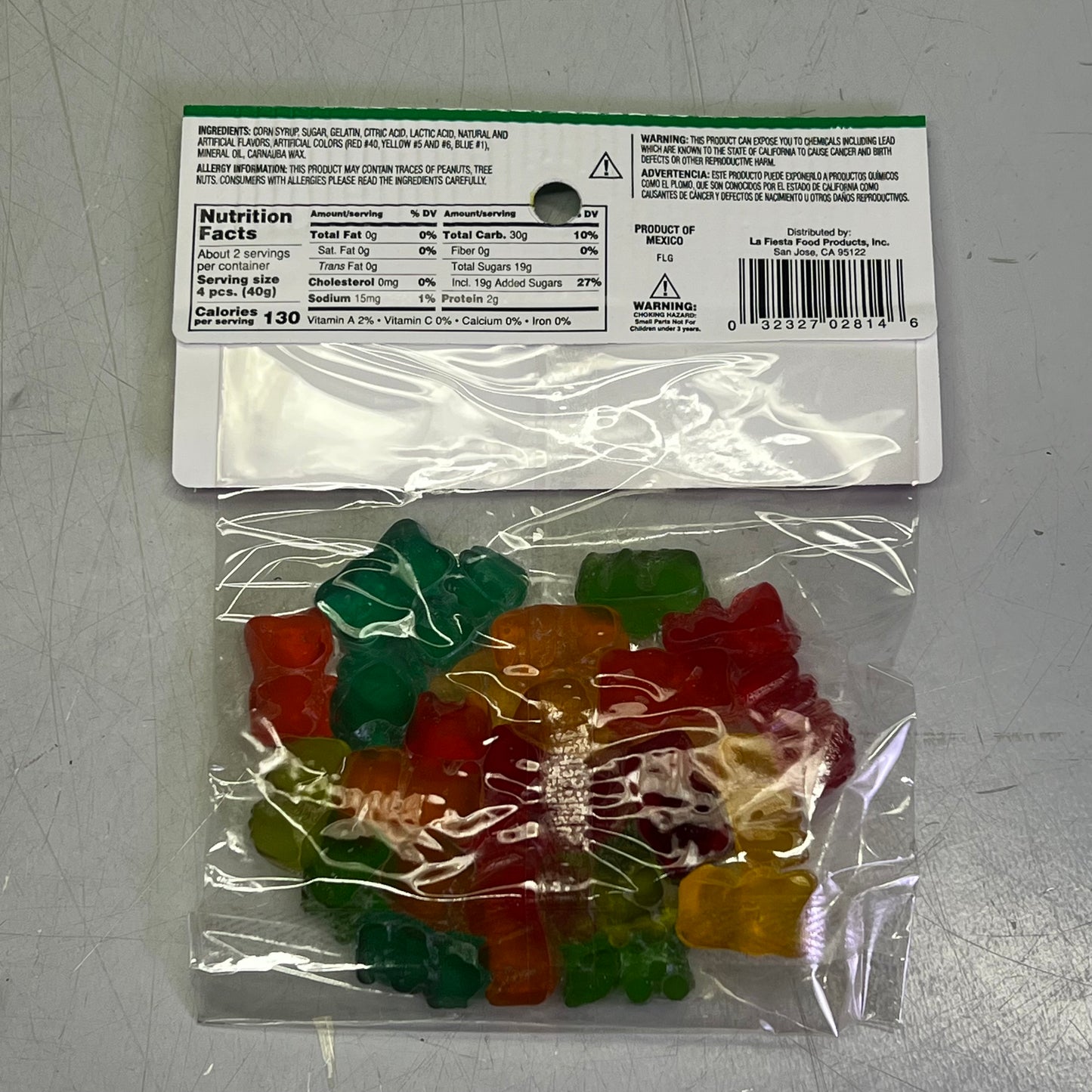 LA FIESTA (12 PACK) Ositos De Goma Gummy Bears Candy Snack 3 oz