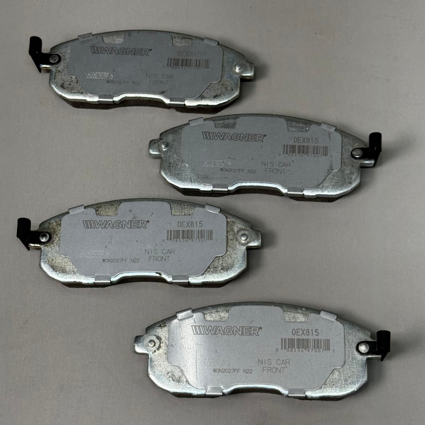 WAGNER OEx Premium Ceramic Disc Brake Pad Set 5 1/2" x 2" OEX815