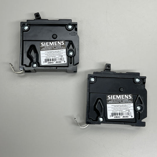 SIEMENS (2 PACK) 20 Amp 2kA Circuit Breaker Bolt-On 1 Pole 120 Volt B120H