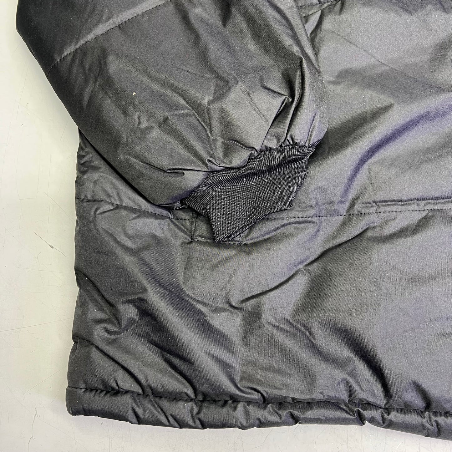 REVESS Fleece Lined Stripe Quilt Coat W/ Detachable Hood Men's Sz 3X Black