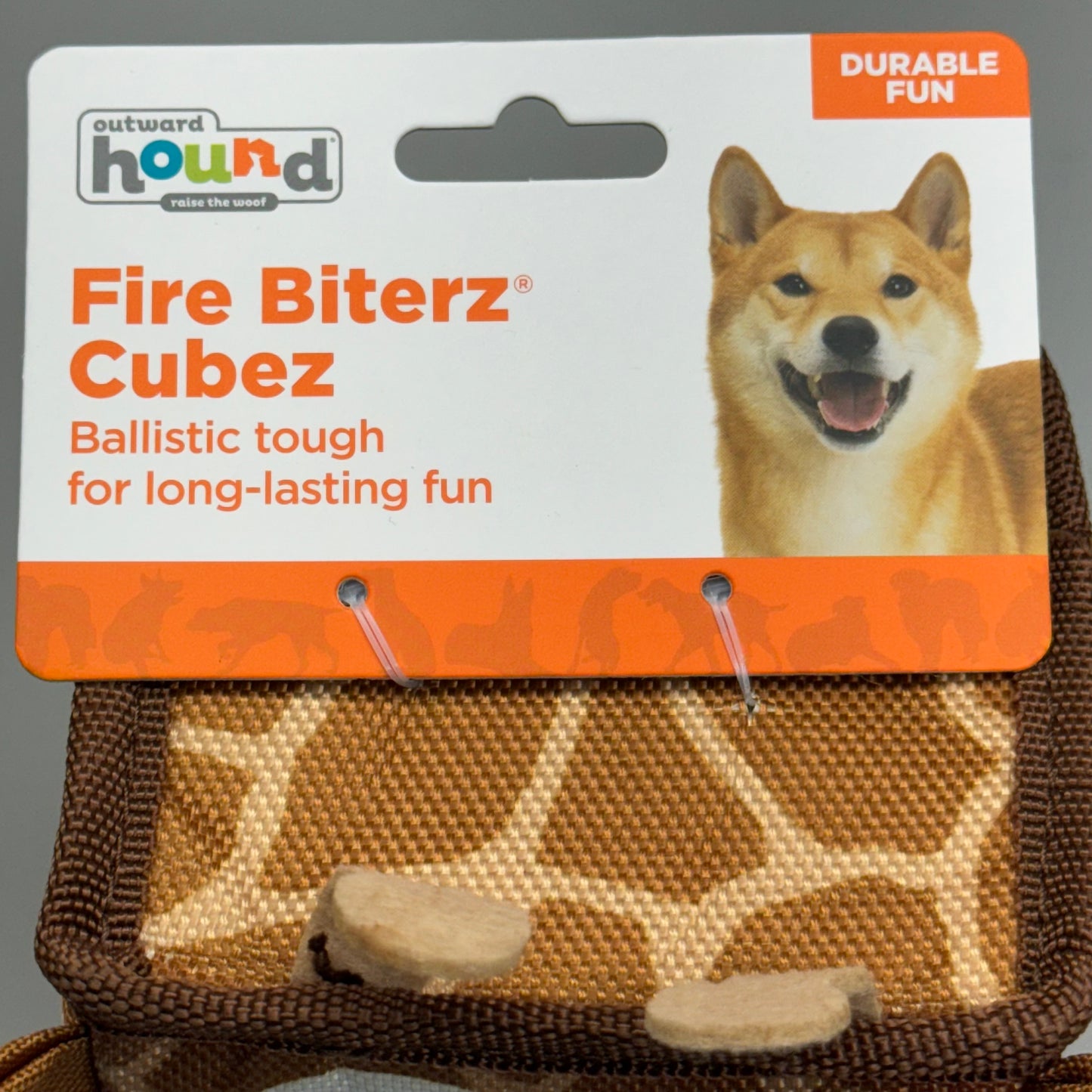 OUTWARD HOUND Fire Biterz Cubez  Ballistic Tough For Long Lasting Fun