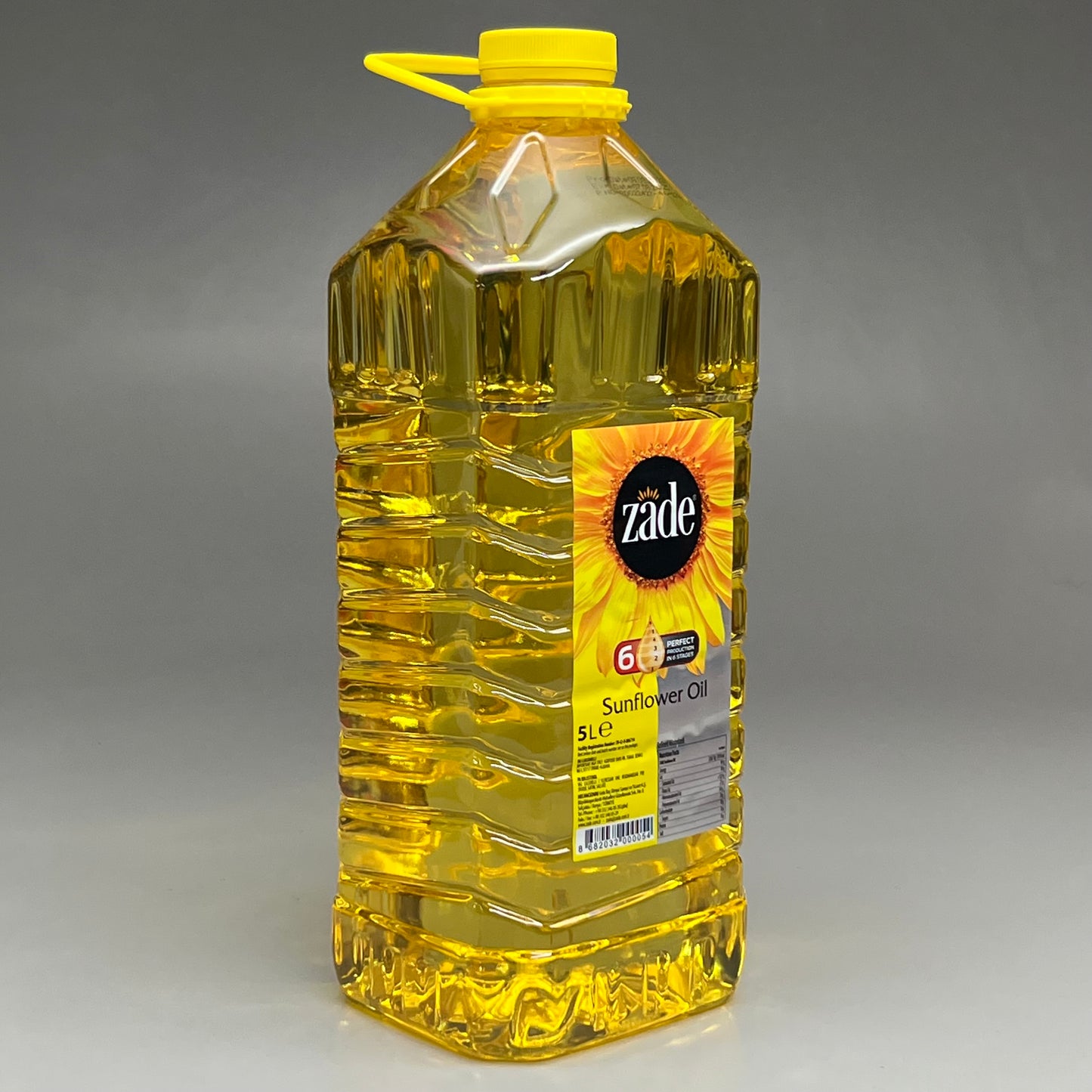 ZADE (4 PACK) Sunflower Oil 5 Liters (1.32 GALLONS) per Bottle EXP 07/08/25