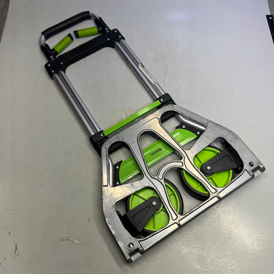 ZA@ LEEYOUNG Aluminum Folding Hand Truck & Dolly 309lb Capacity Grey/Green GZS120AT (Used)