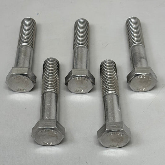 BRIIKSEN (5 PACK) Hex Head Cap Screws Standard thread SS 304 5" HHCSSS1C5 As-is