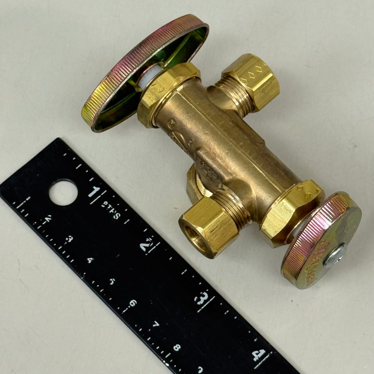 BRASSCRAFT  Dual Shut Off Outlet Stop 1/2" NOm CMP In X 3/8" OD COMP CR1901DVXR