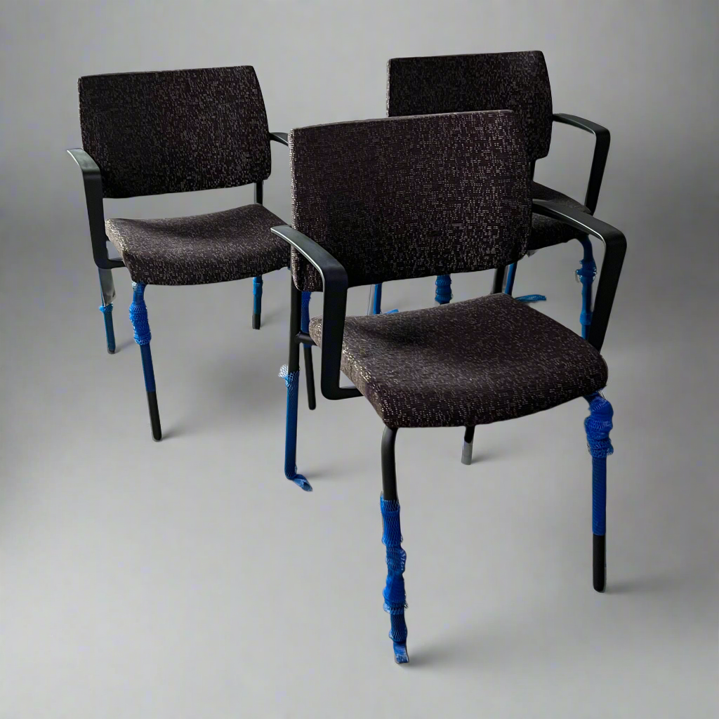 SITONIT SEATING (3 PACK) Office Chair Sz 23.5” W x 35” L x 19” H, Brown A130