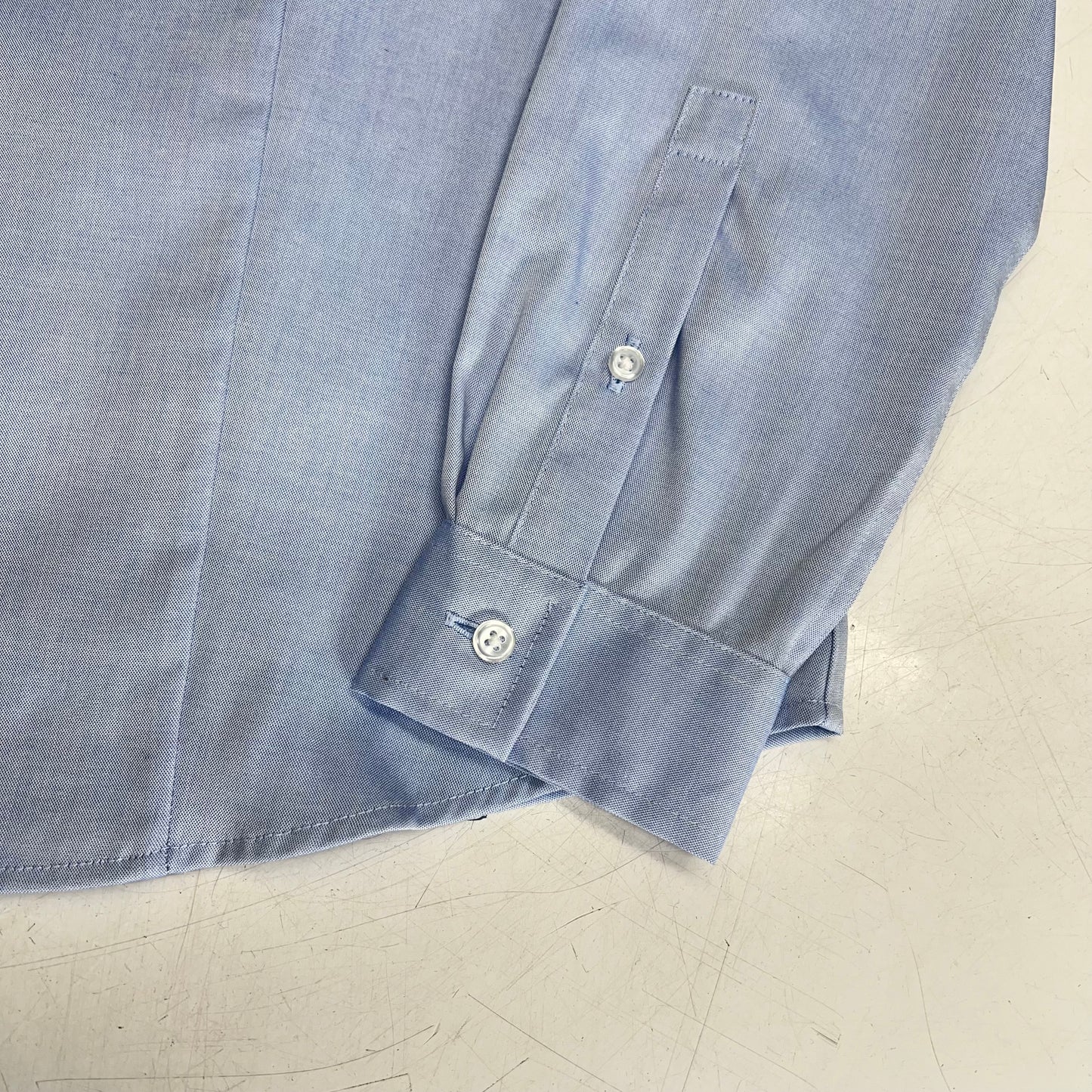 JONES New York Point Collar Long Sleeve Button Front Shirt Women's Sz S Blue