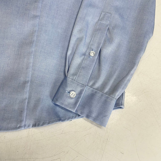 JONES New York Point Collar Long Sleeve Button Front Shirt Women's Sz S Blue