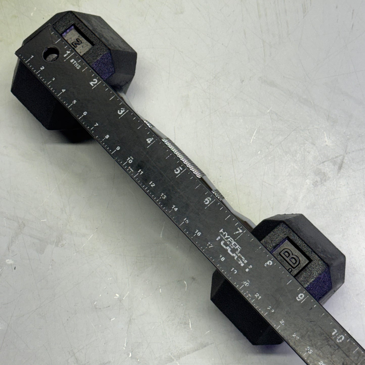 TITAN FITNESS (2 PACK) Black Rubber Coated Hex Dumbbell Single 5lb HEXDBB_5