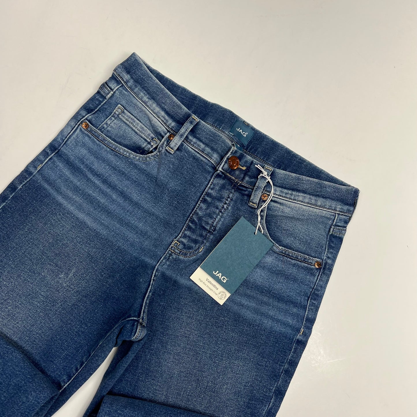 JAG Valentina High Rise Straight Crop Jeans Women's Sz 8/26 Medium Wash