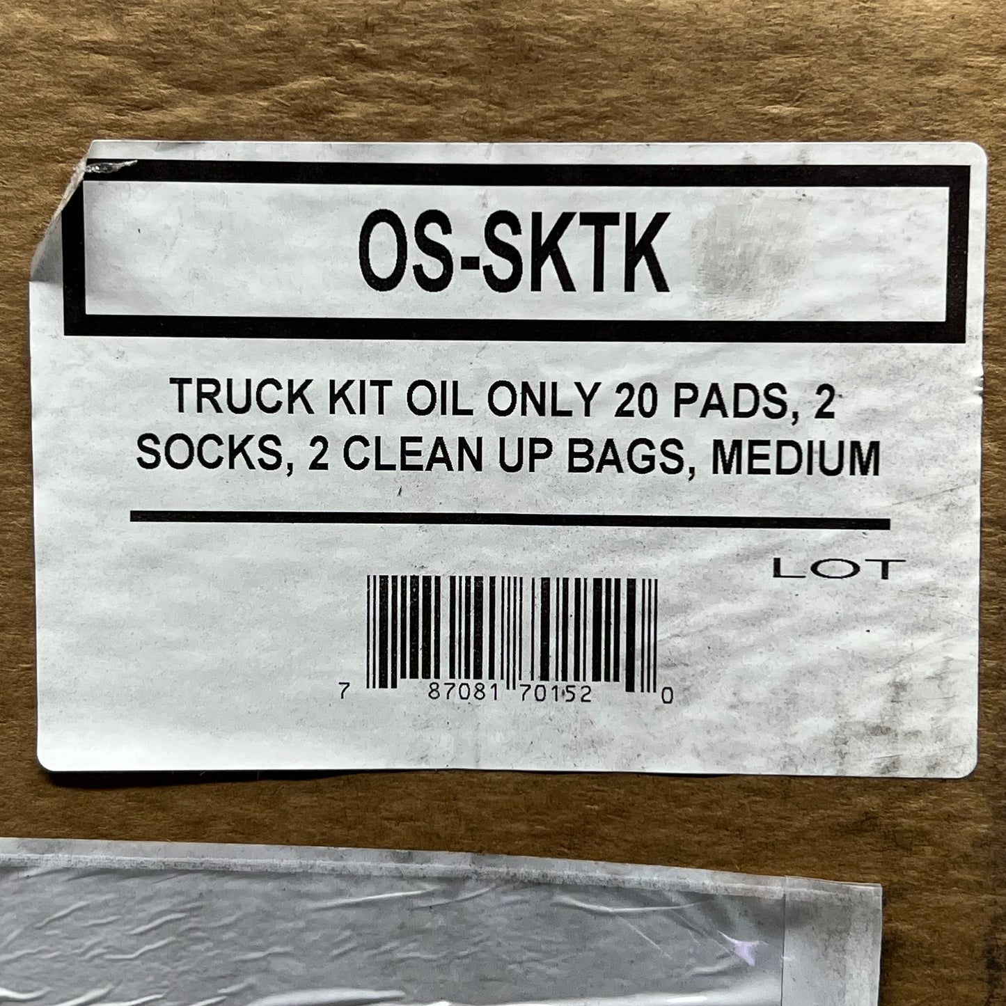 TASKBRAND Truck Kit Oil Only 20 Pads, 2 Socks, 2 Clean Up Bags Kit OS-SKYK