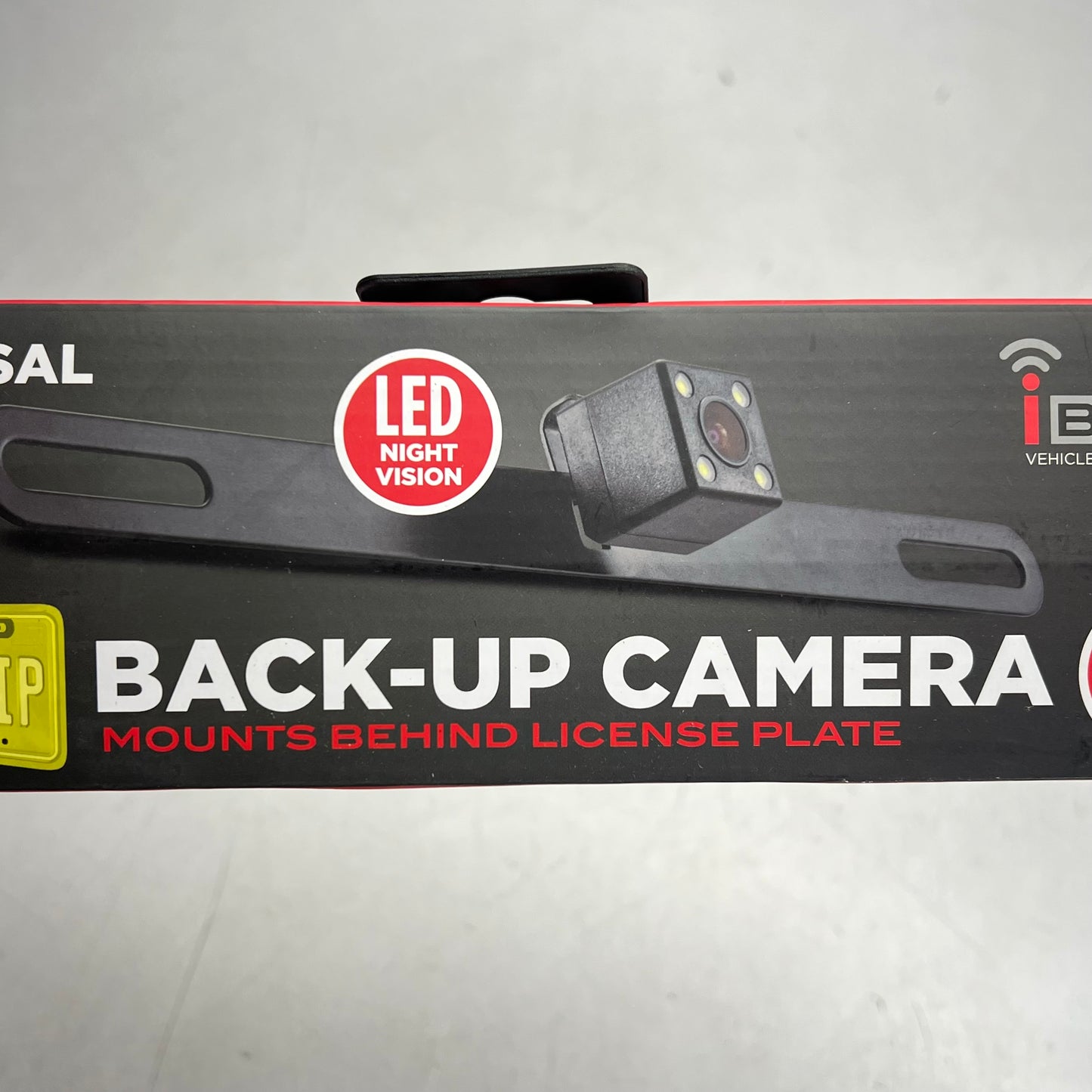 METRA Ibeam License Plate Back-up Camera W/ Night Vision & Parking Lines BBBPLTC