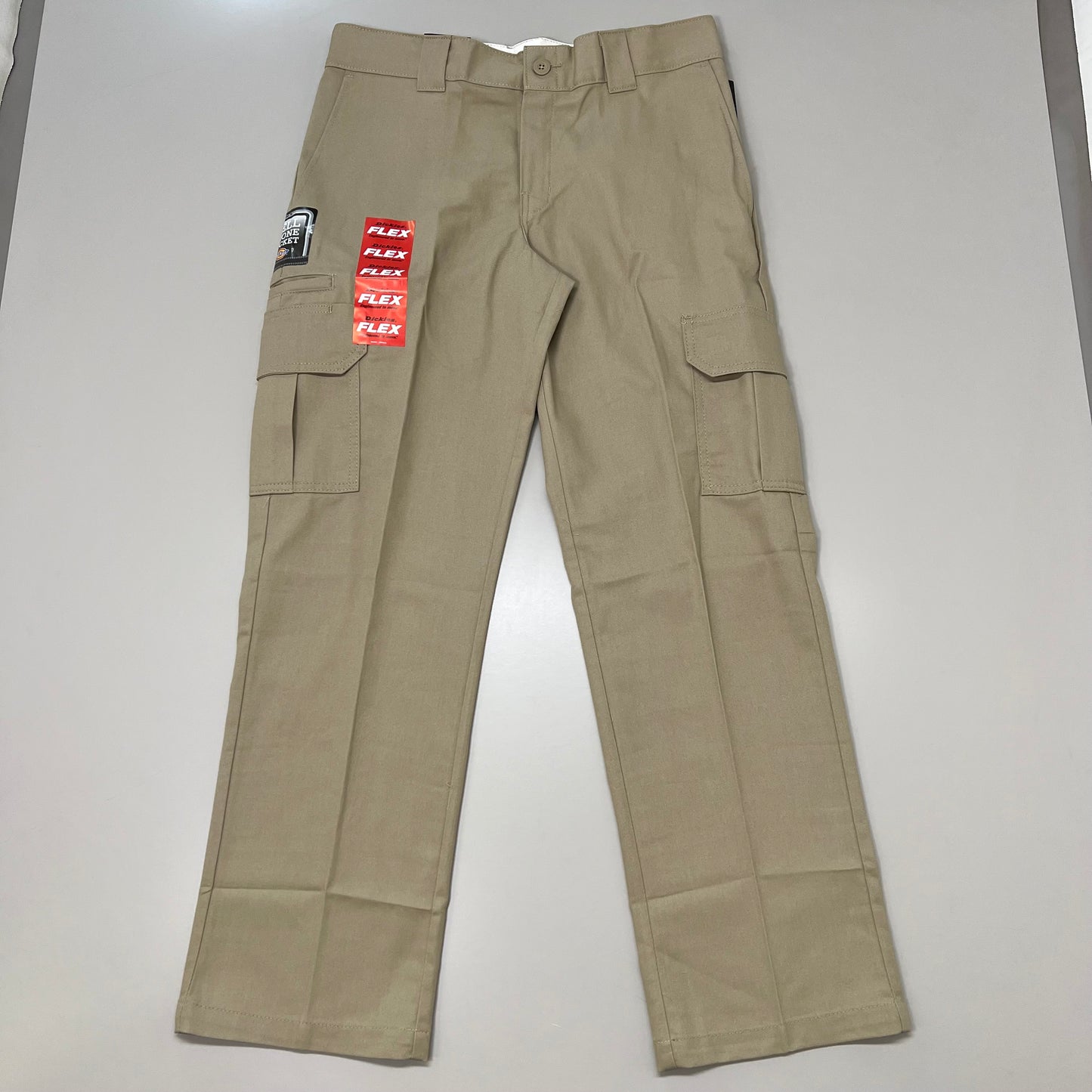 DICKIES Flex Regular Fit Cargo Straight Leg Pant Men's 32X30 Desert Sand WP595DS