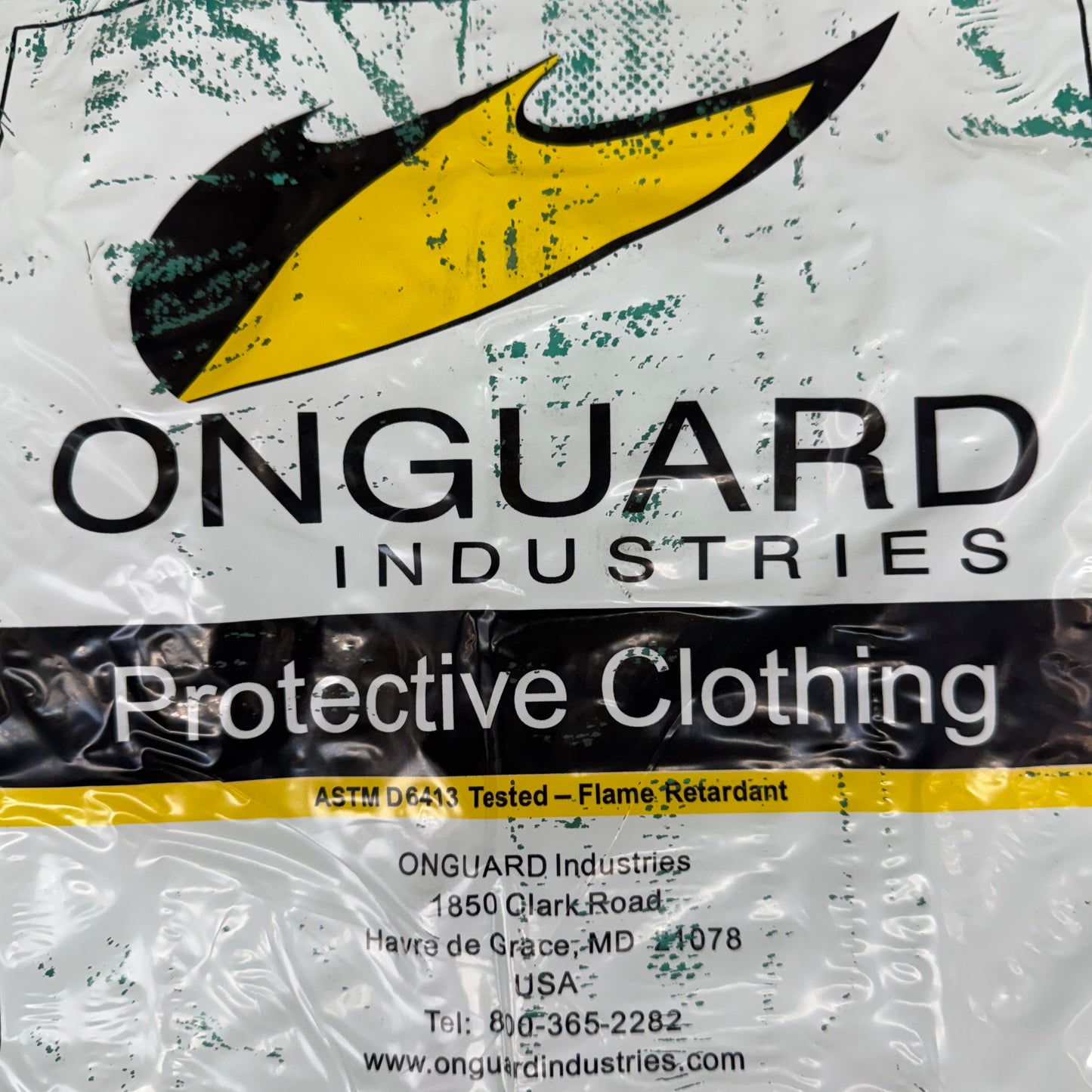 ONGAURD Chemtex Coverall w/ Inner Cuffs Pvc/Polyester Unisex Sz 5XL Green 71022