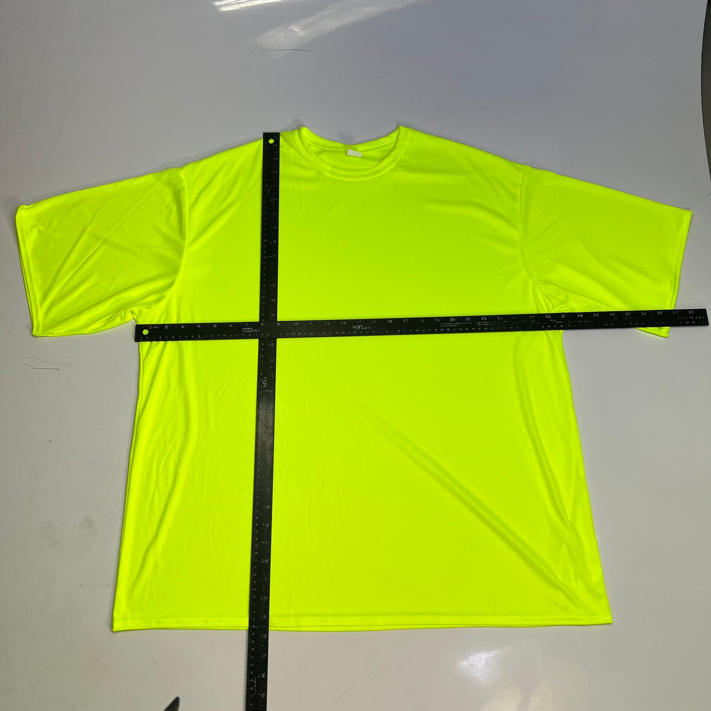 C2 SPORT (5 PACK) Moisture Wick Short Sleeve Work Shirts Men's Sz 3XL Safety Yellow