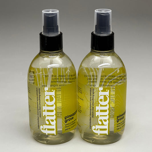 FLATTER (2 PACK) Pineapple Grove Smoothing Fabric Spray 8.4 fl oz R-F08P