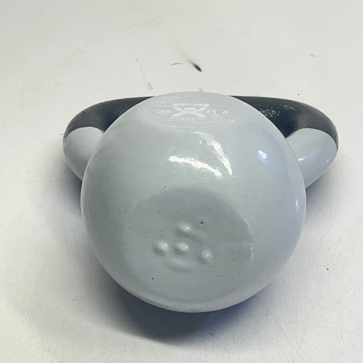 ZA@ CANDO Cast Iron Vinyl-coated Kettle Bell 256 lbs White