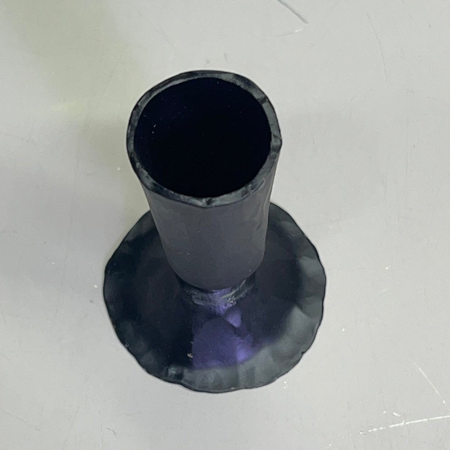 CREATIVE CO-OP (2 PACK) Hand Forged Cast Iron Candle Holder  3.5" Black DG0184