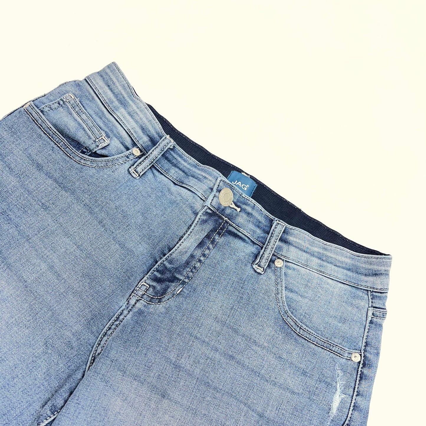 ZA@ SILVER JEANS CO. Alex Boyfriend Short Women's Sz 6/5 Light Wash J5124ECF209