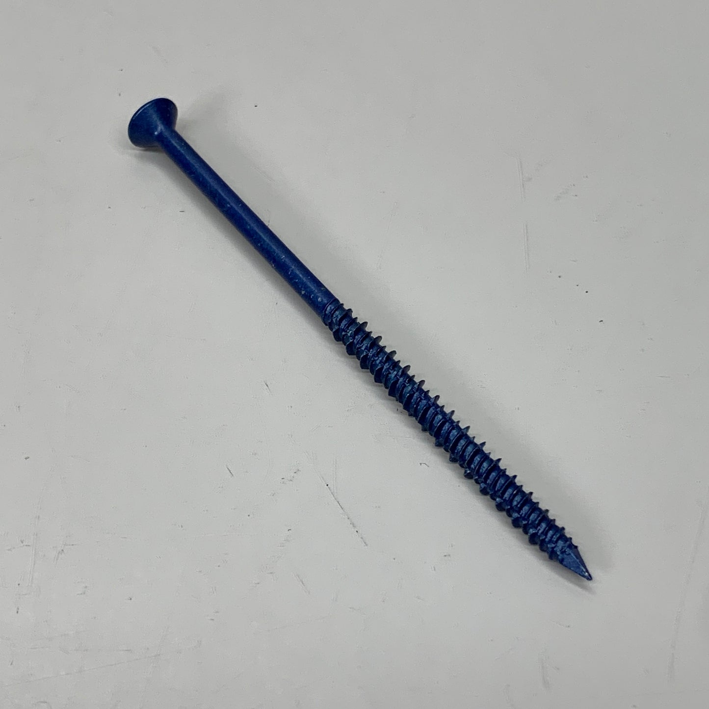 PHILLIPS 1000PK Flat Head Concrete Screw Steel Hard With Chisel Point Blue 3/16in x 4in