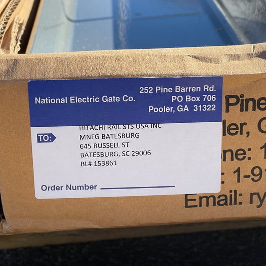 ZA@ Pallet of NATIONAL ELECTRIC GATE CO. Highway Crossing Gate Mechanism, Model 95? ~180 lbs J7051915806 (AS-IS)