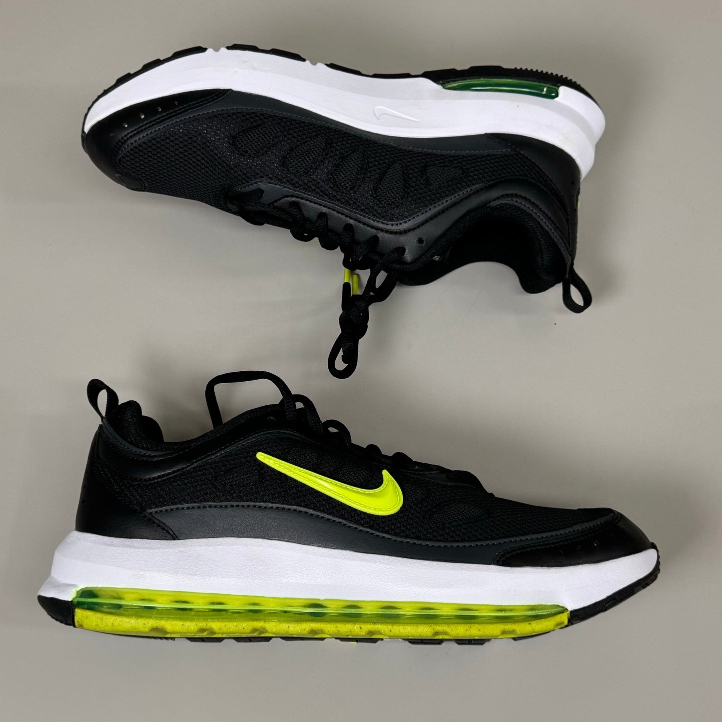 NIKE Air Max Ap Road Running Shoes Mens SZ 9 Black/Yellow CU4826 New Other