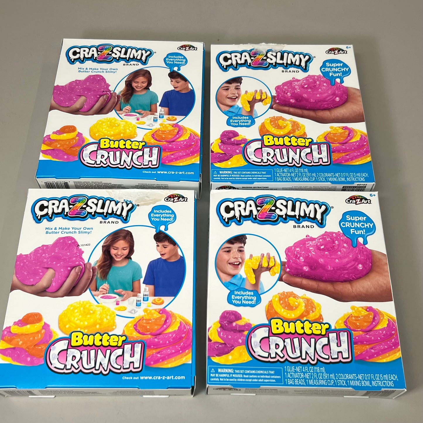 ZA@ CRAZART (4 Pack) Crazslimy Butter Crunch 60102 multicolor Sz 9.25"x8.5"x11"