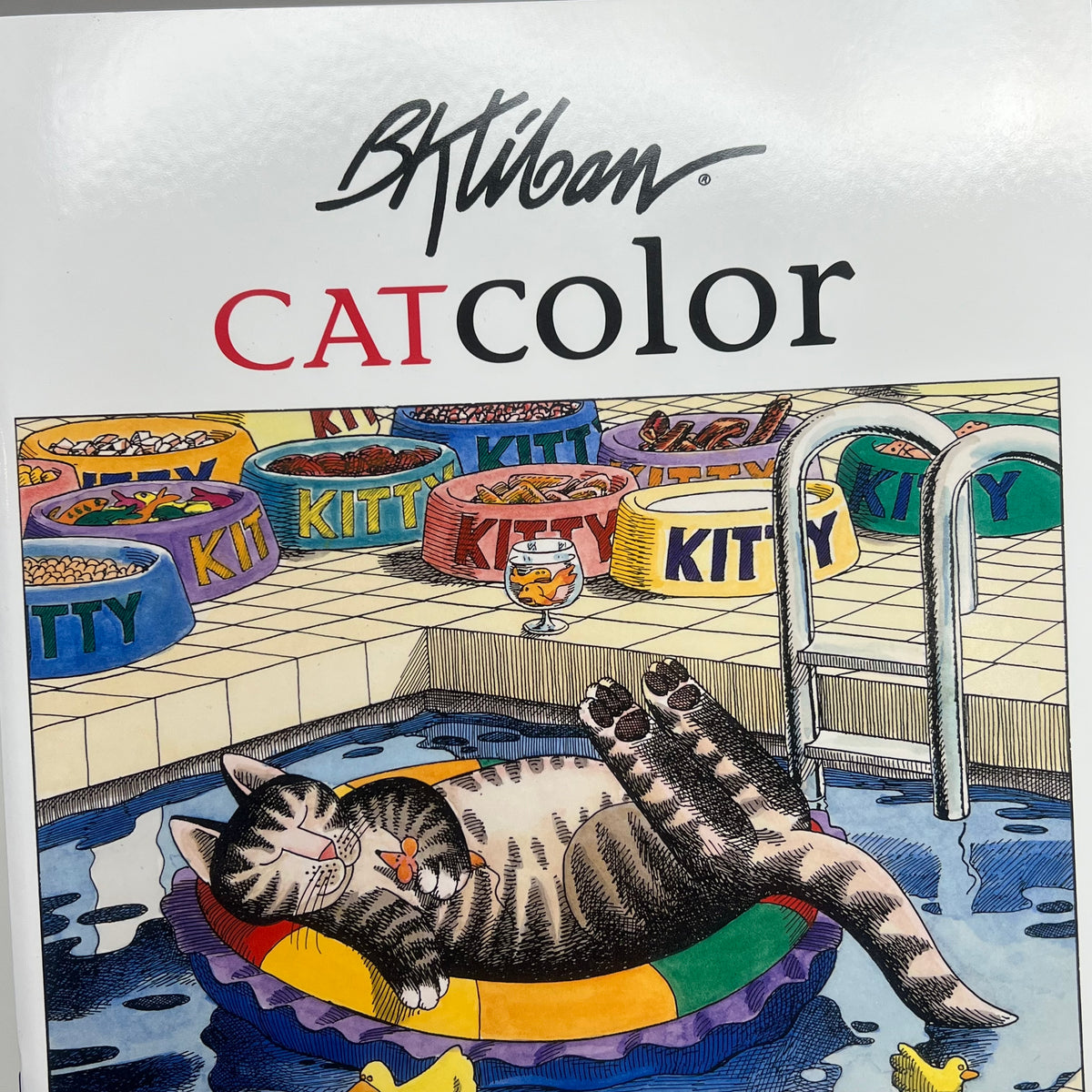 ZA@ POMEGRANATE B. Kliban Catcolor Coloring Book Soft Cover 22 Images