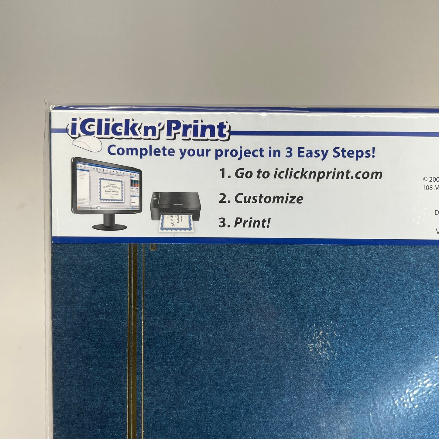GEOGRAPHICS (6 PACK) Document Covers Sz 8.5" x 11", Metallic Blue 47401