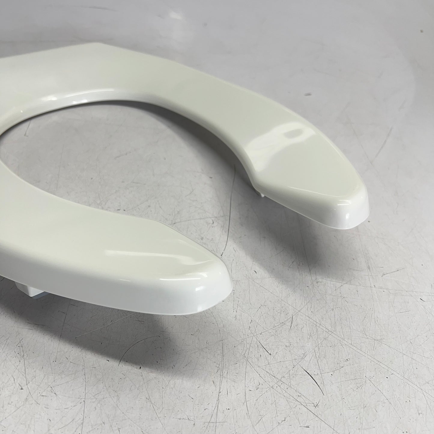 BEMIS Medic-Aid Elongated Toilet Seat Heavy Duty Plastic 2"Lift White 2P892A 000